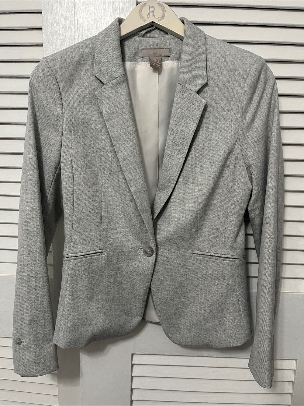 H&M Light Gray Tailored Blazer